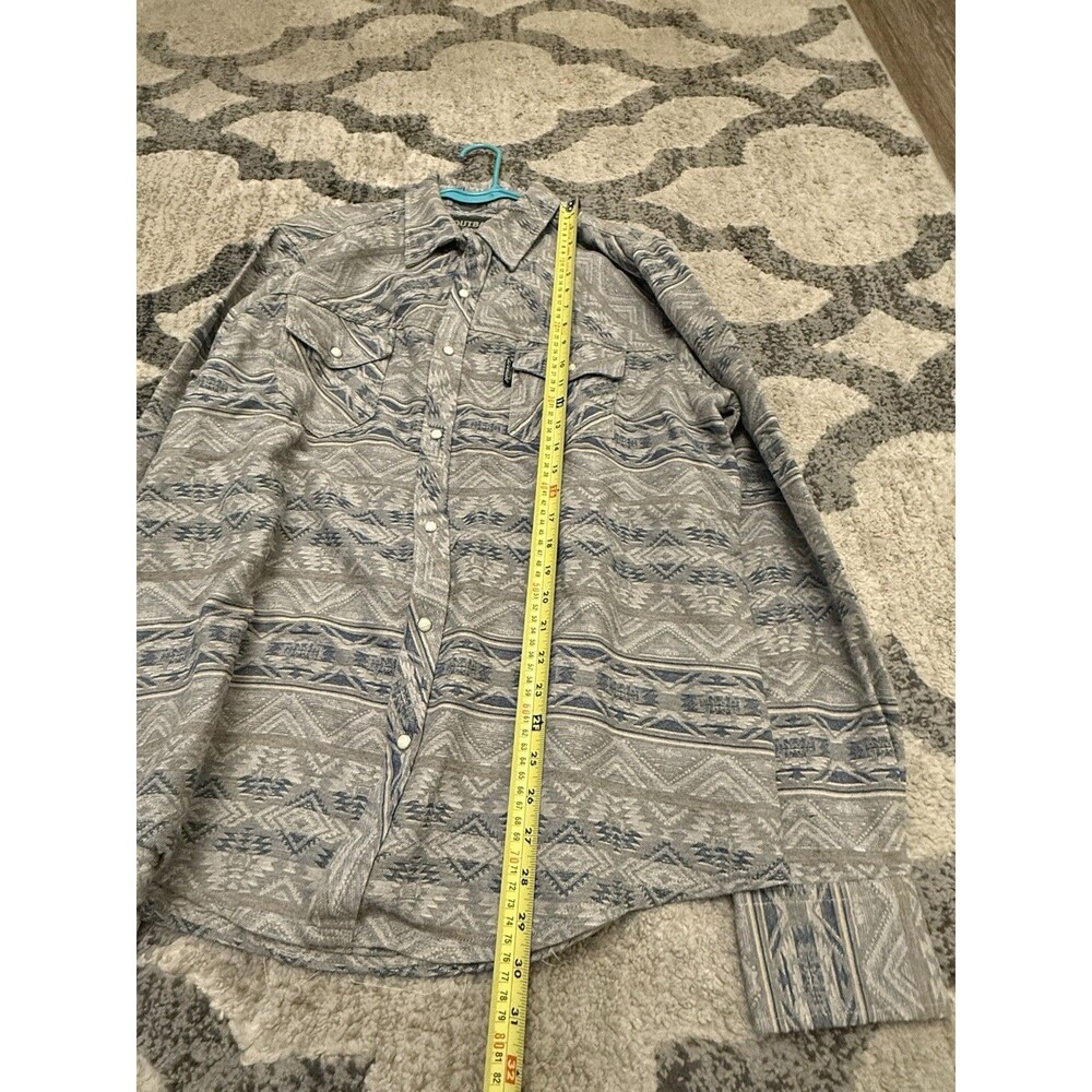 Outback Trading Co Men's Lucas Long Sleeve Performance Shirt Grey XL - Picture 9 of 10